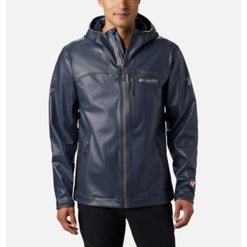 Columbia OutDry Ex Stretch Hooded Shell, Chamarras Azul Marino Para Hombre | 754269-PVI